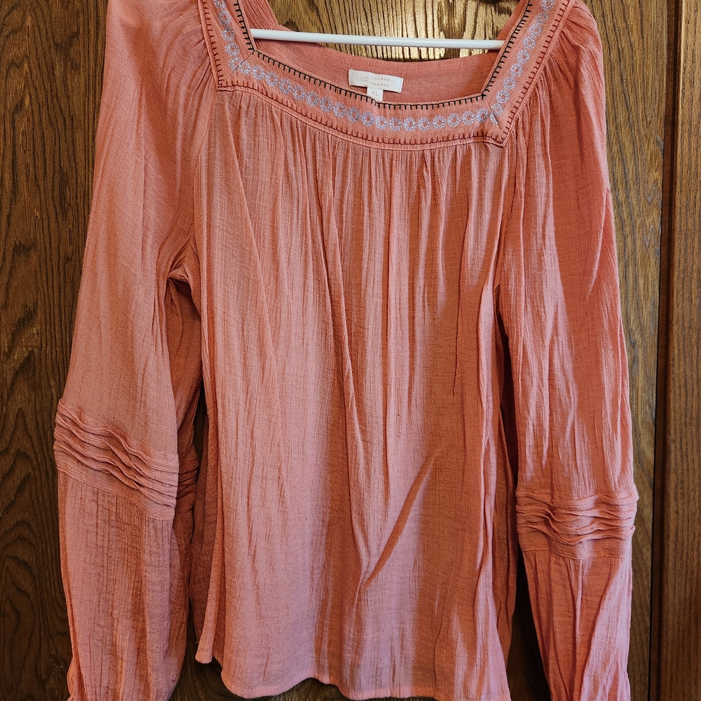 LC Lauren Conrad Dusty Rose Blouse